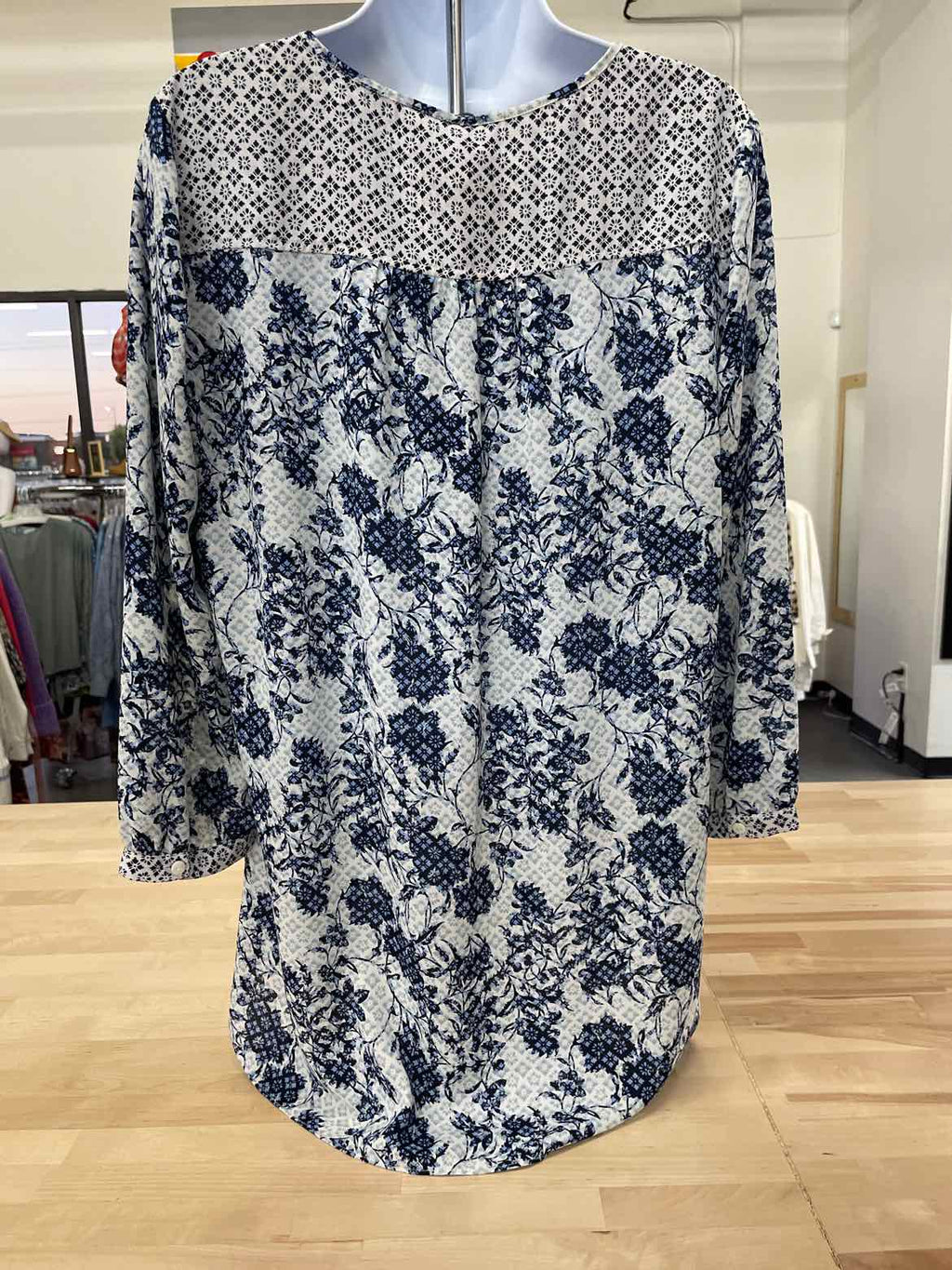 NYDJ Size M Blue Blouse