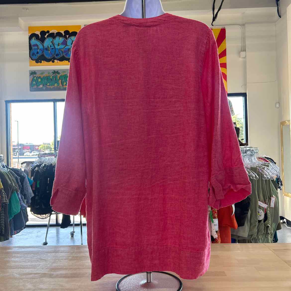 Lands End Size M Pink Preloved Tunic