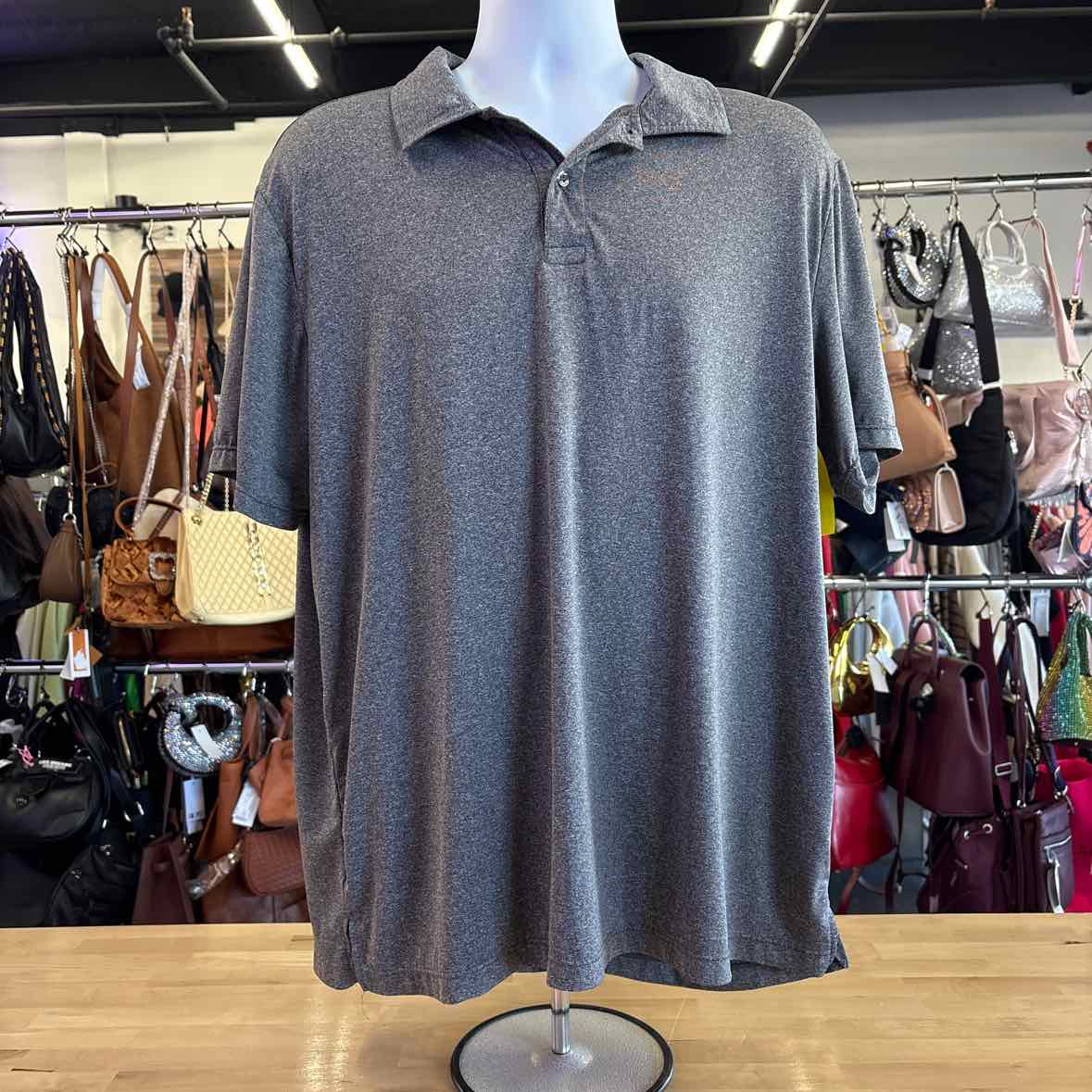 32 degrees Size XXL Gray MENS Polo