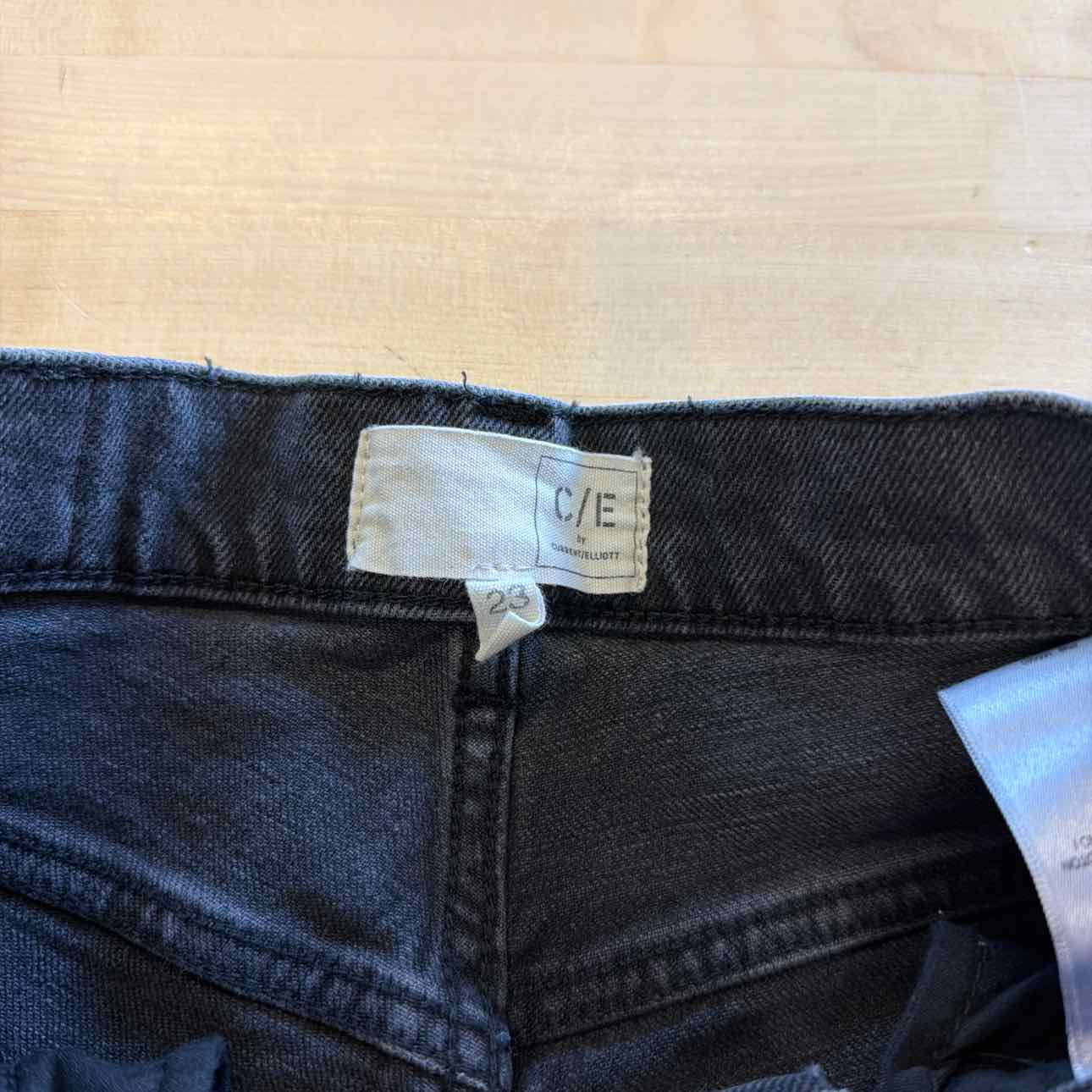 C/E Size 23 Black Denim Preloved Jeans