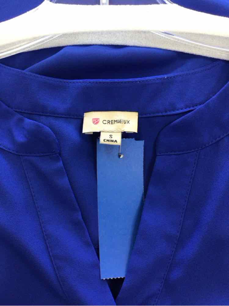 Cremieux Size S Blue Preloved Blouse LS