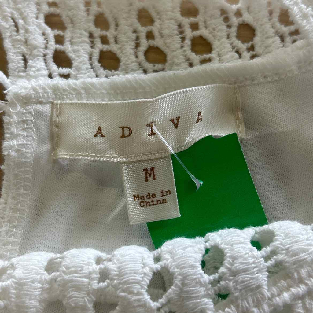 Adiva Size M White Preloved Sleeveless