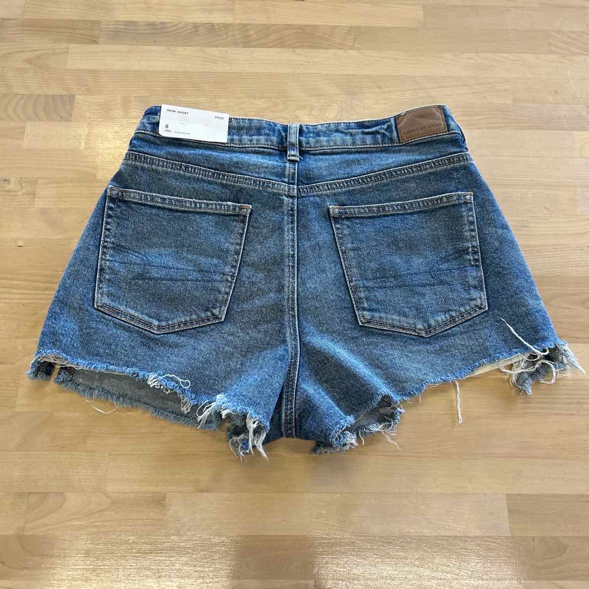 American Eagle Size 8 Blue Denim Shorts