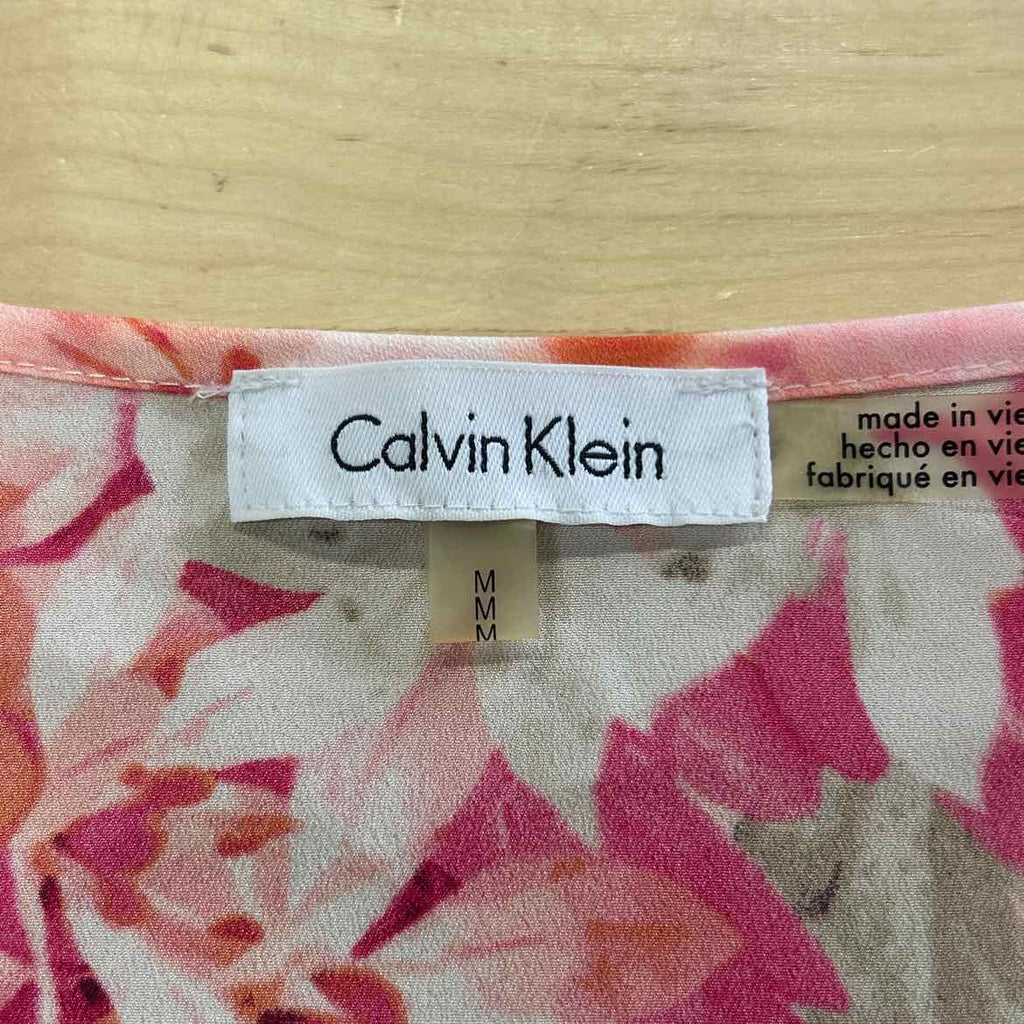 Calvin Klein Size M Pink Preloved Blouse LS