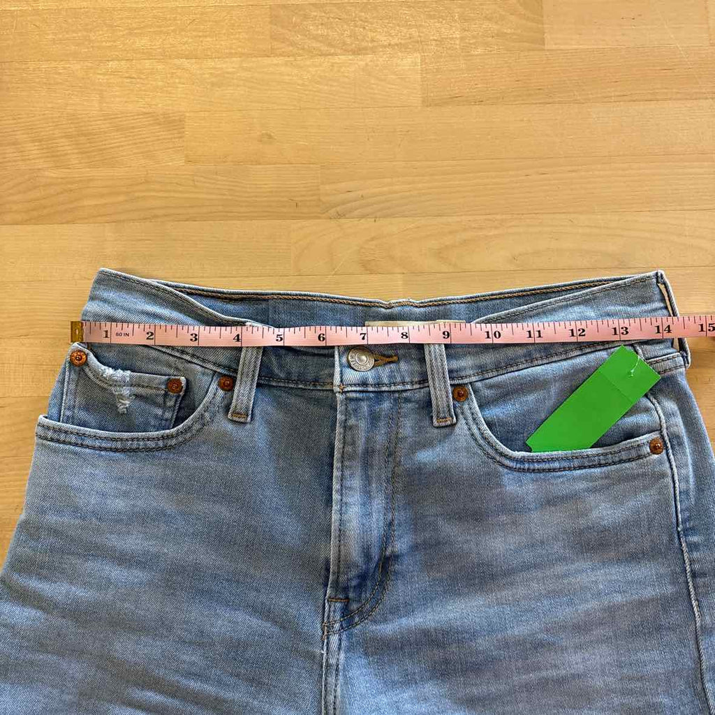 Levi's Women Size 28 Blue Denim Preloved Shorts