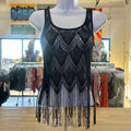 Full Tilt Size M Black Mesh Preloved Coverup