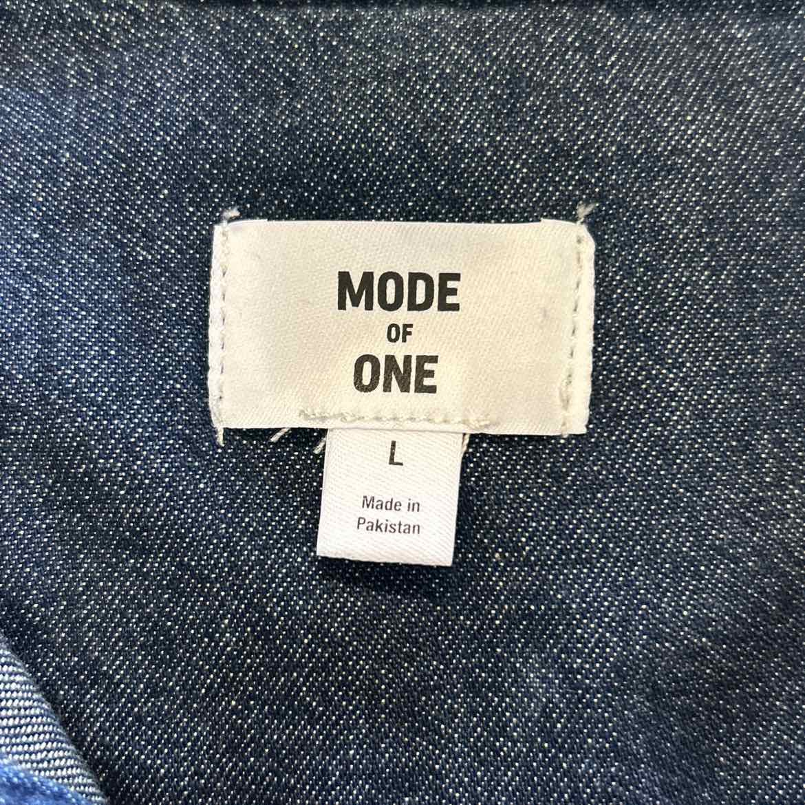 Mode Of One Size L Blue New MENS Long Sleeve Shirt