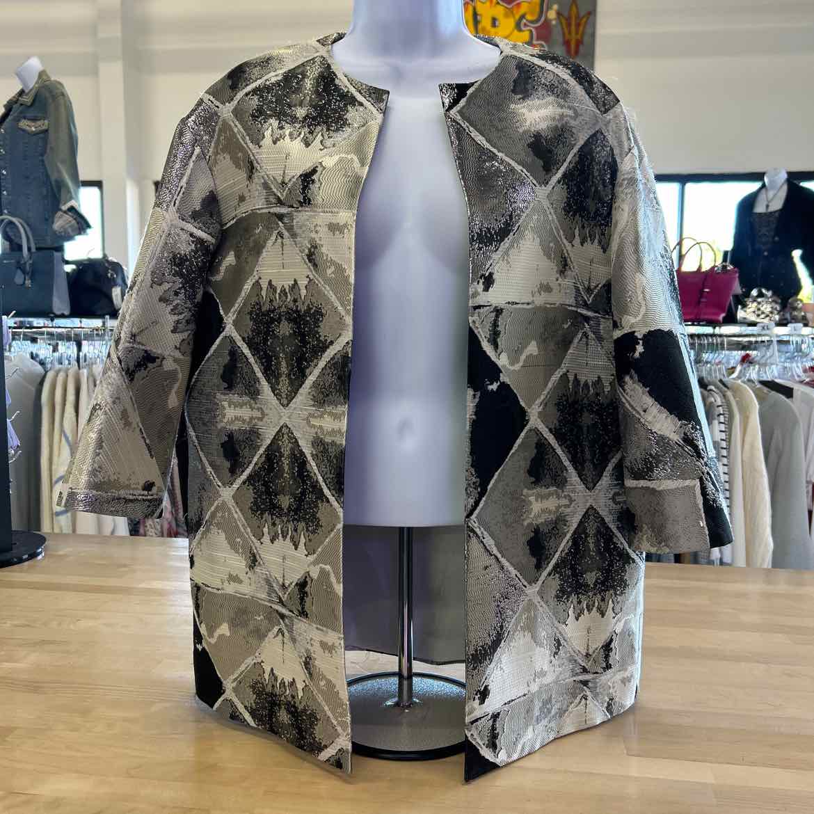 Anne Klein Size M Silver Jacket