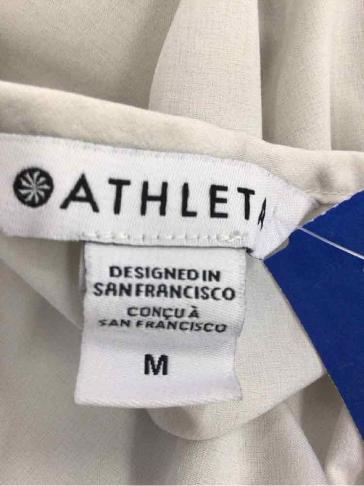 Athleta Size M White Preloved Sleeveless