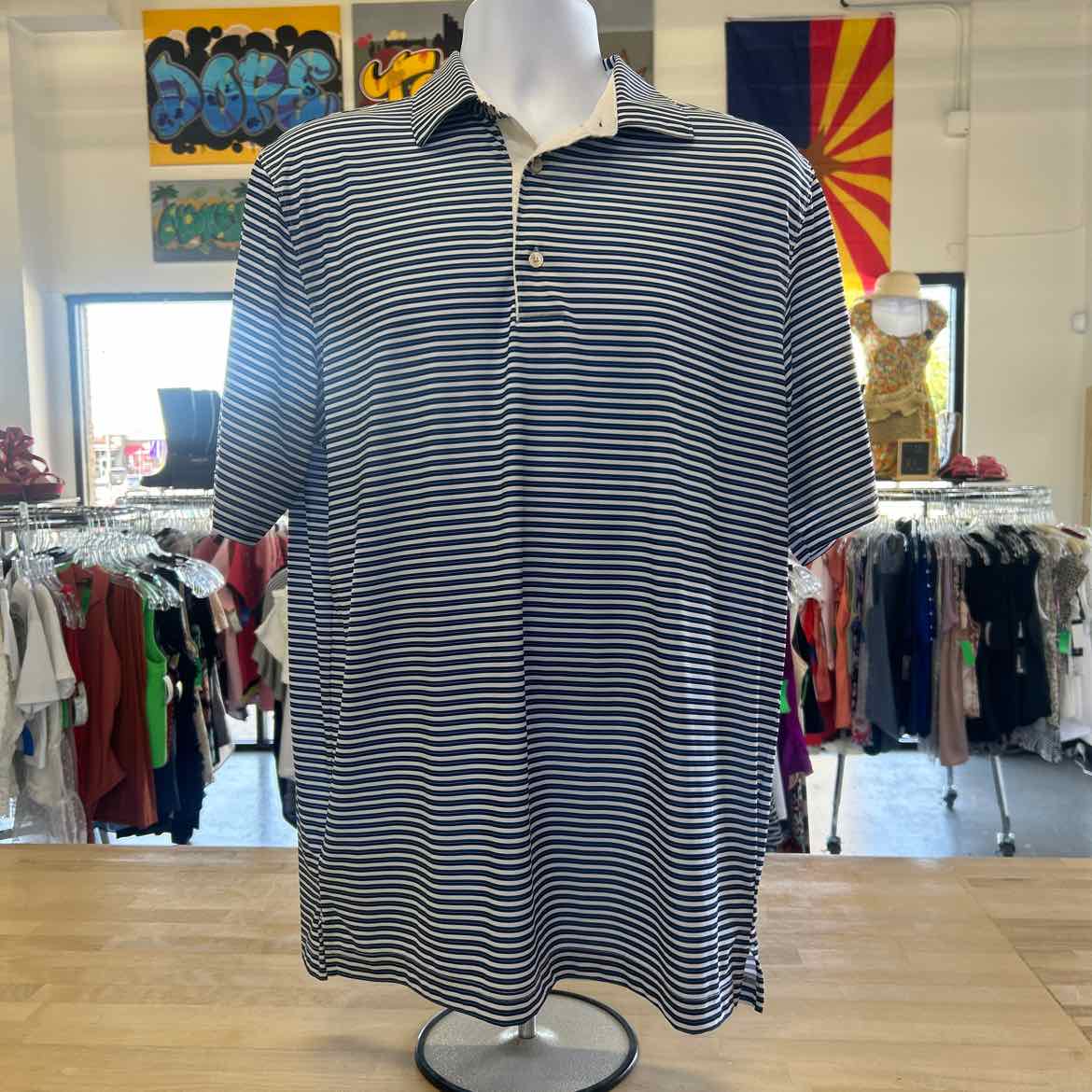 Greg Norman Size M Blue Preloved MENS Polo