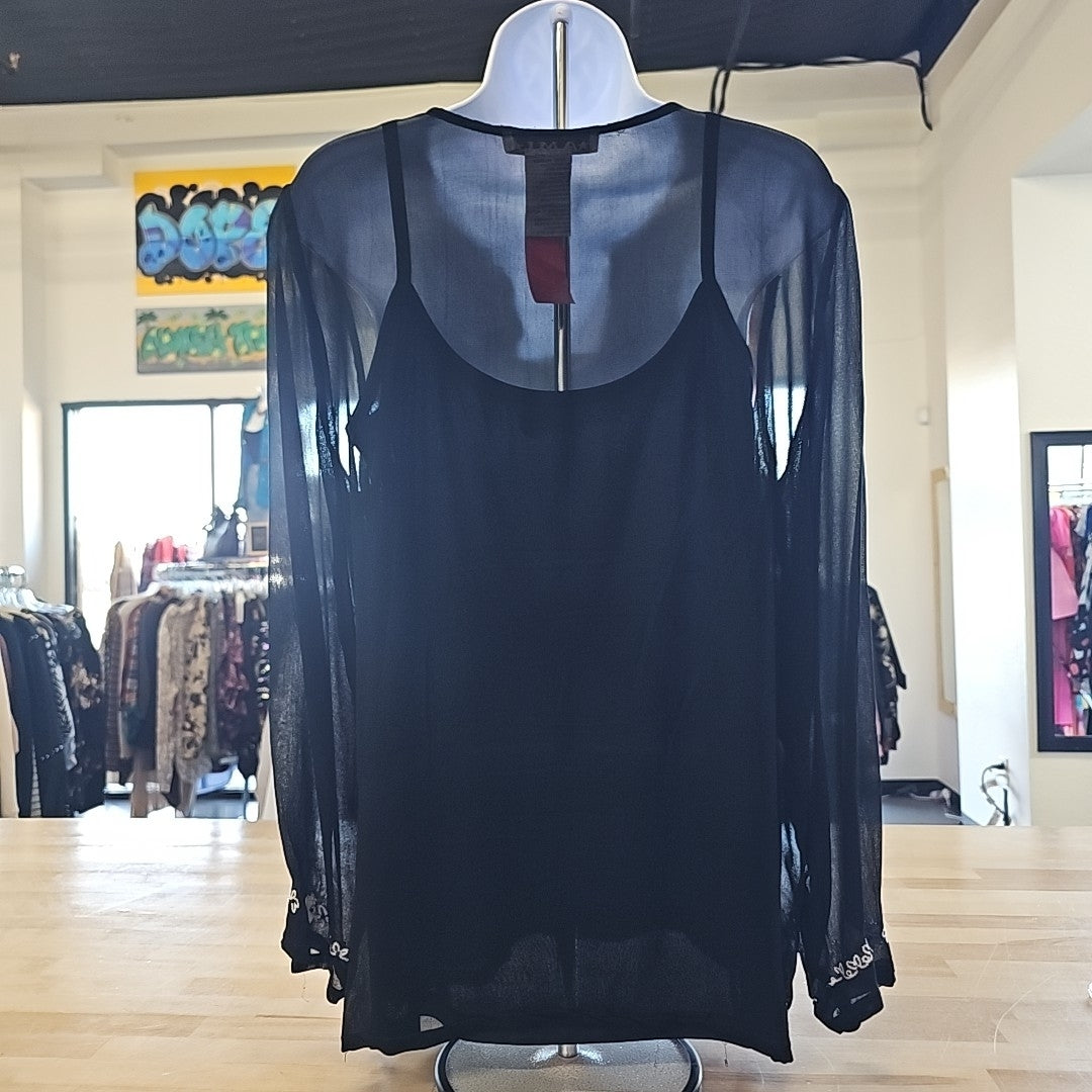 Size L Black Preloved Tunic