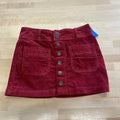 we the free Size 24 Red Corduroy Preloved Skirt