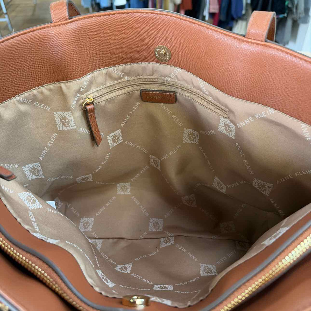 Anne Klein Brown Tote Leather Totes