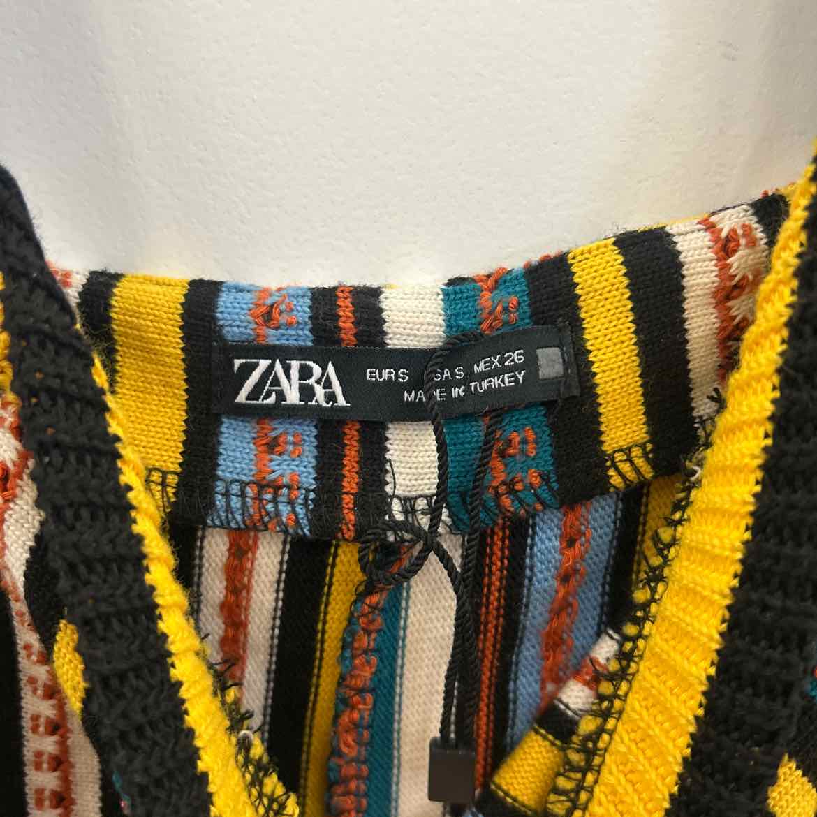 zara Size S Multi-Color Knit Preloved Romper