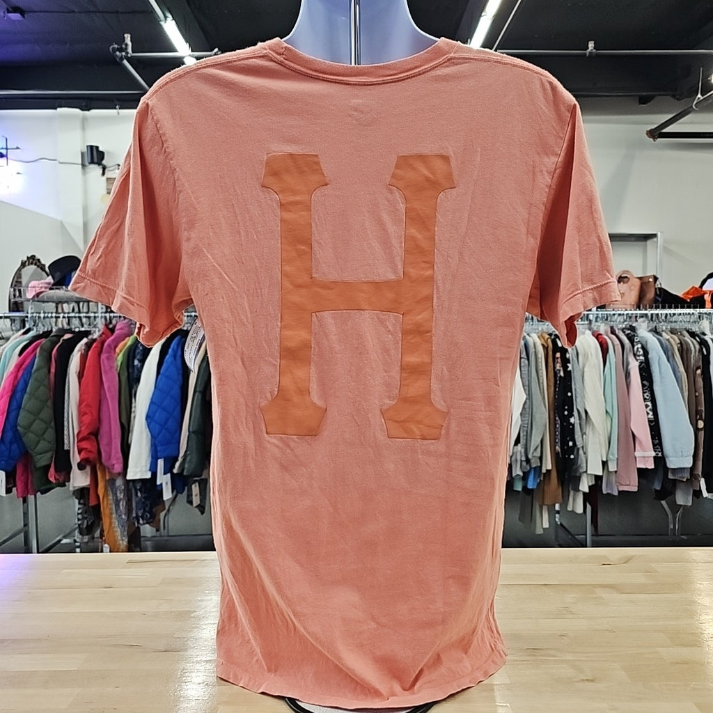 HUF Men's Size M Orange MENS T-shirt