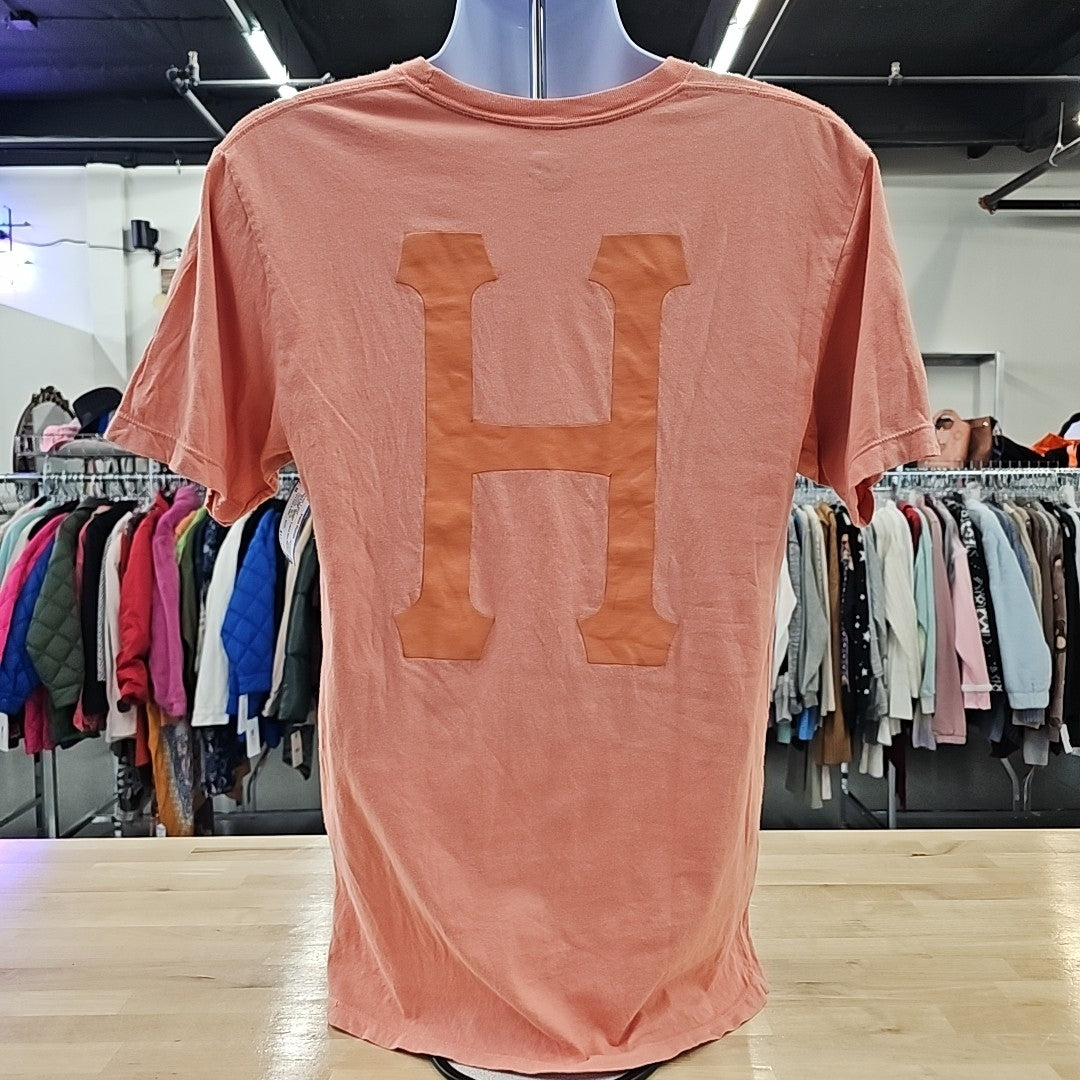 HUF Men's Size M Orange MENS T-shirt
