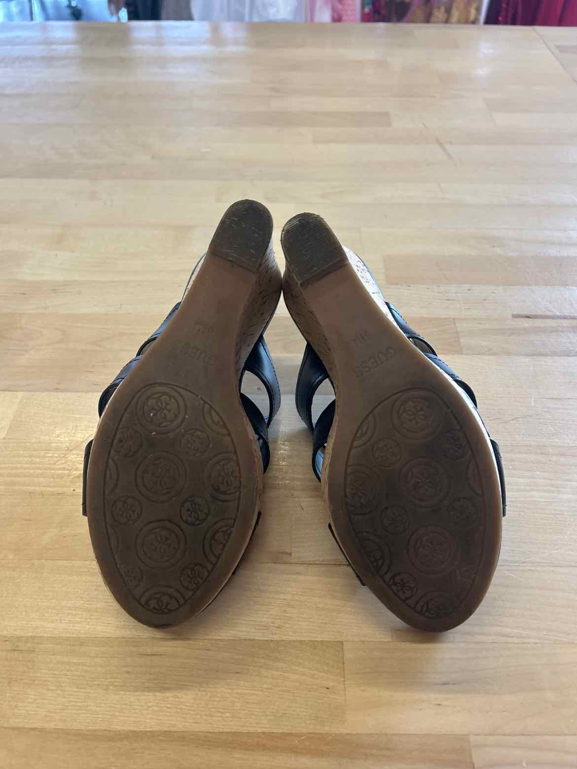 Guess Size 6 Silver Used Heels