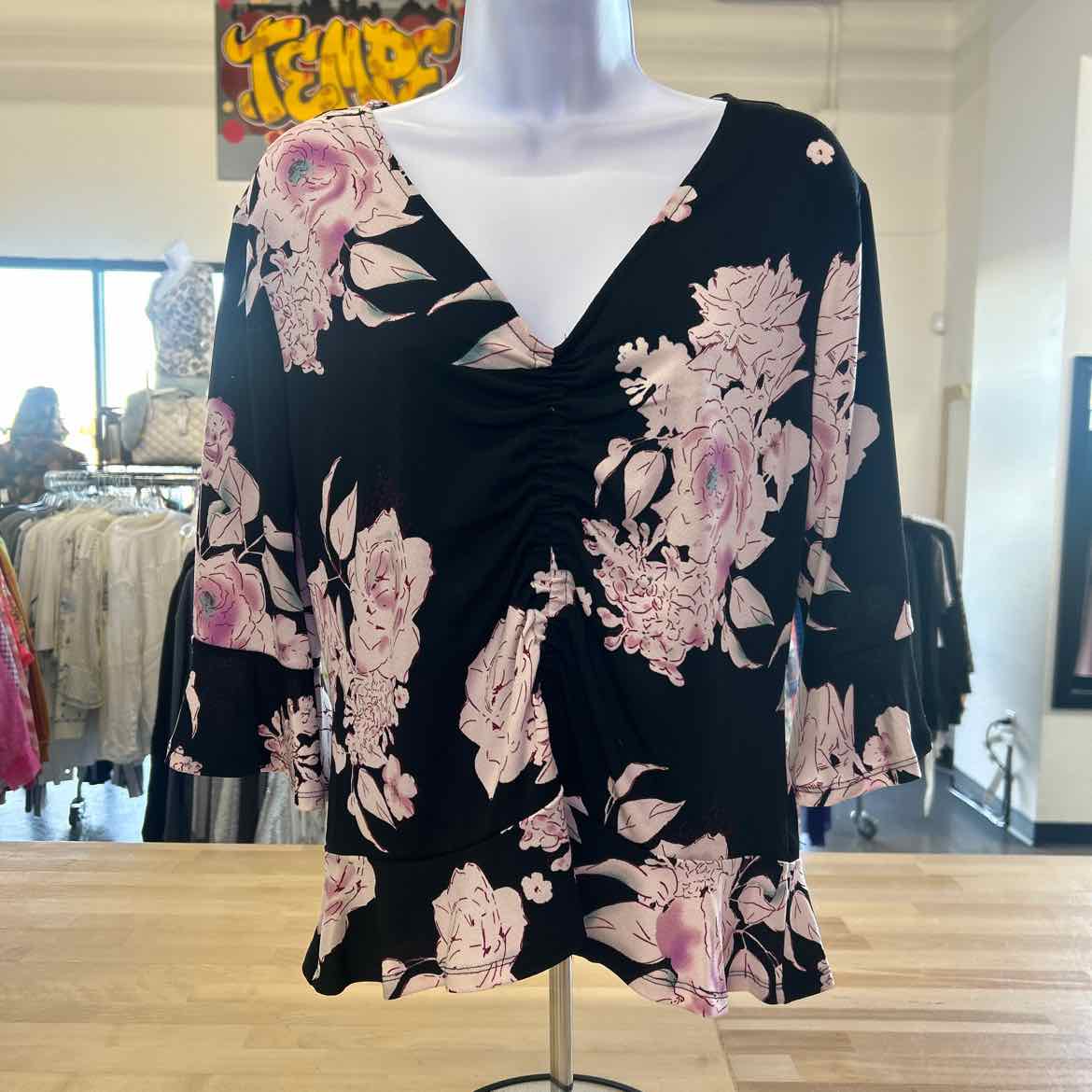 Candies Size L Black Blouse