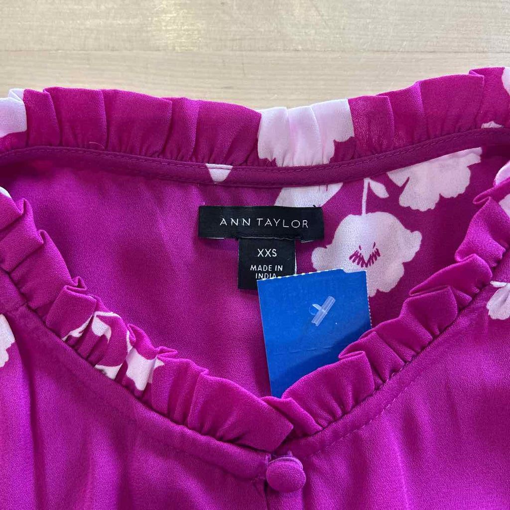 Ann Taylor Size XXS Purple Preloved Sleeveless