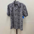 Favant Size M Black White Preloved MENS Button Down Shirt