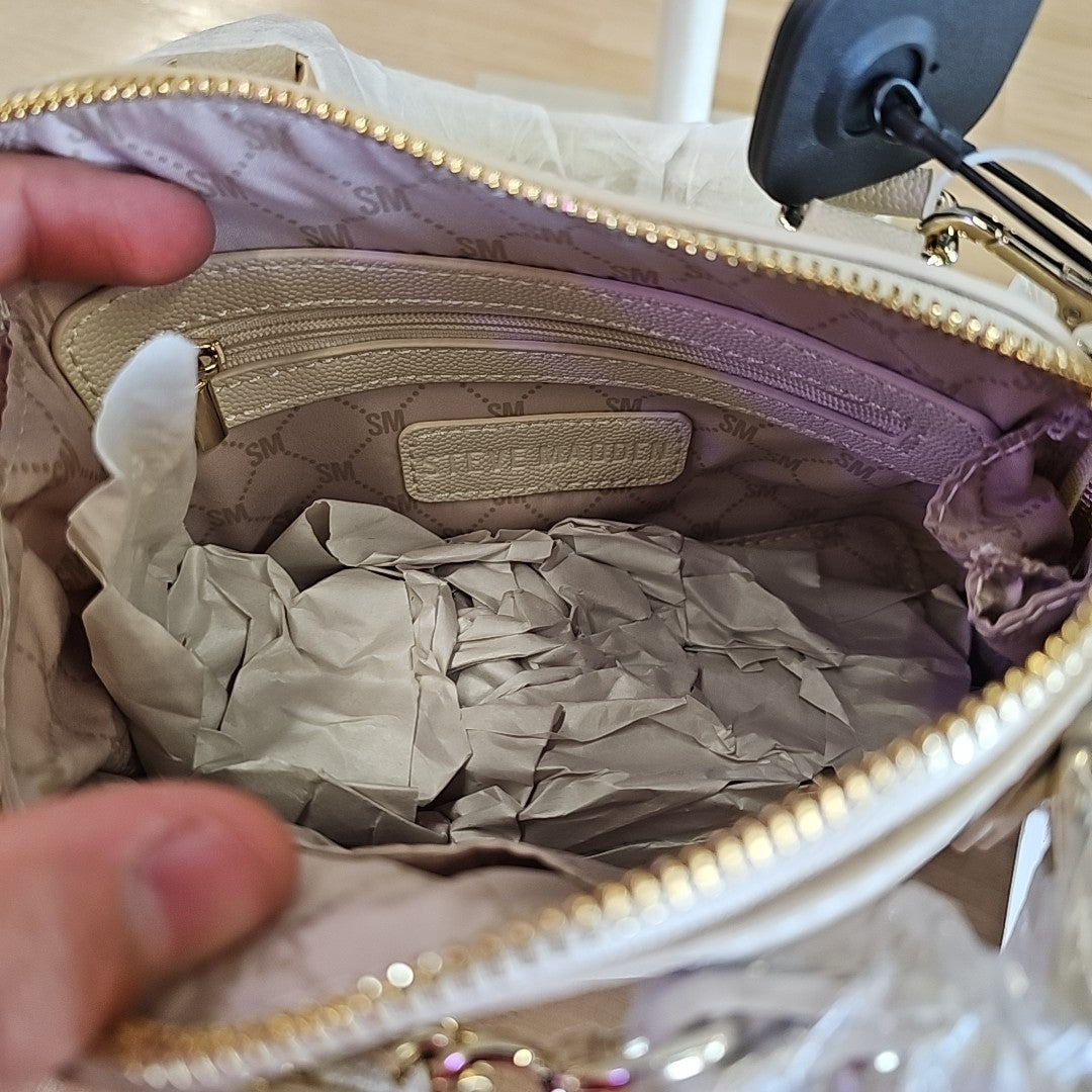 Steve Madden HOPE Top Handle Crossbody with Hangoff Charm