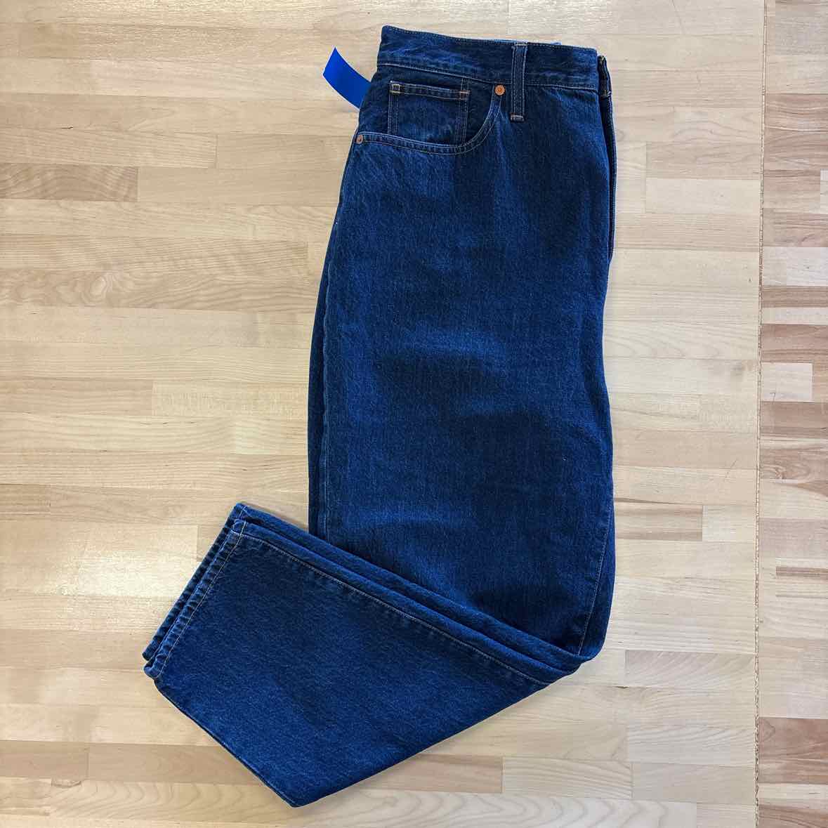 Madewell Size 14 /32 Dark BLue Baggy Tapered Jeans