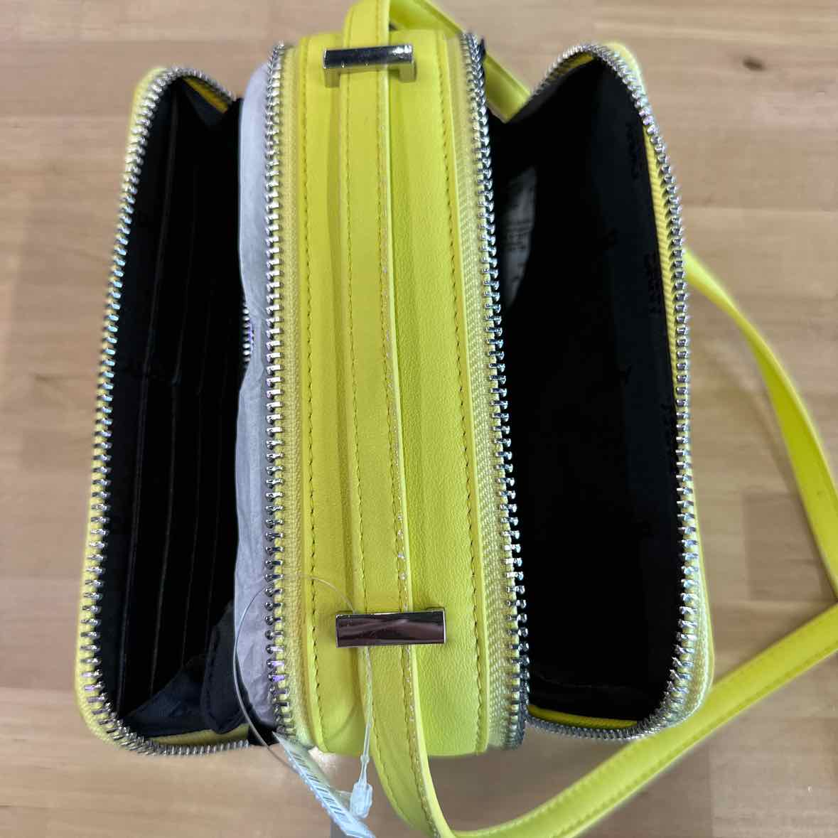 DKNY Carter Mini Logo Camera Bag Acid Yellow Handbag