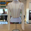 12TH Tribe Size M White Ribbed Preloved Longsleeve