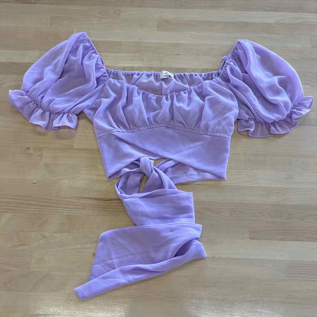 Blush Size L Purple Blouse