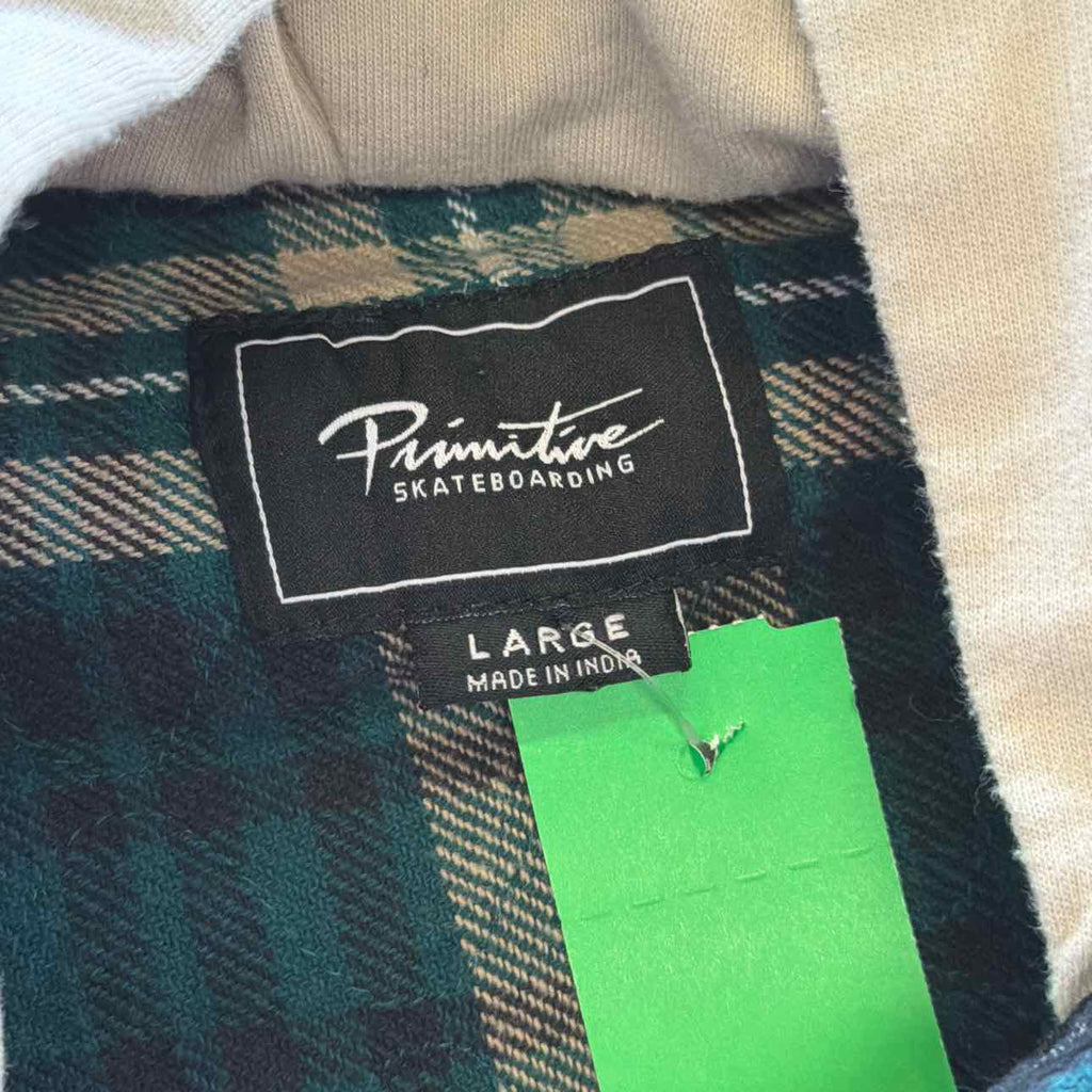 Primitive Size L Green Preloved MENS Flannel