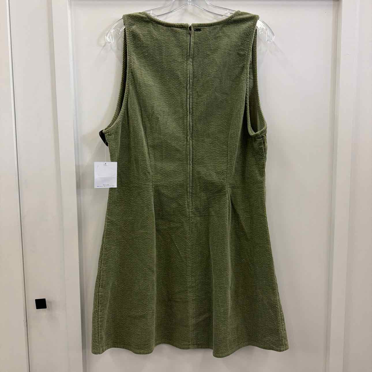O'Neill Juniors' Poppy Sleeveless Corduroy Mini Dress - Oil Green