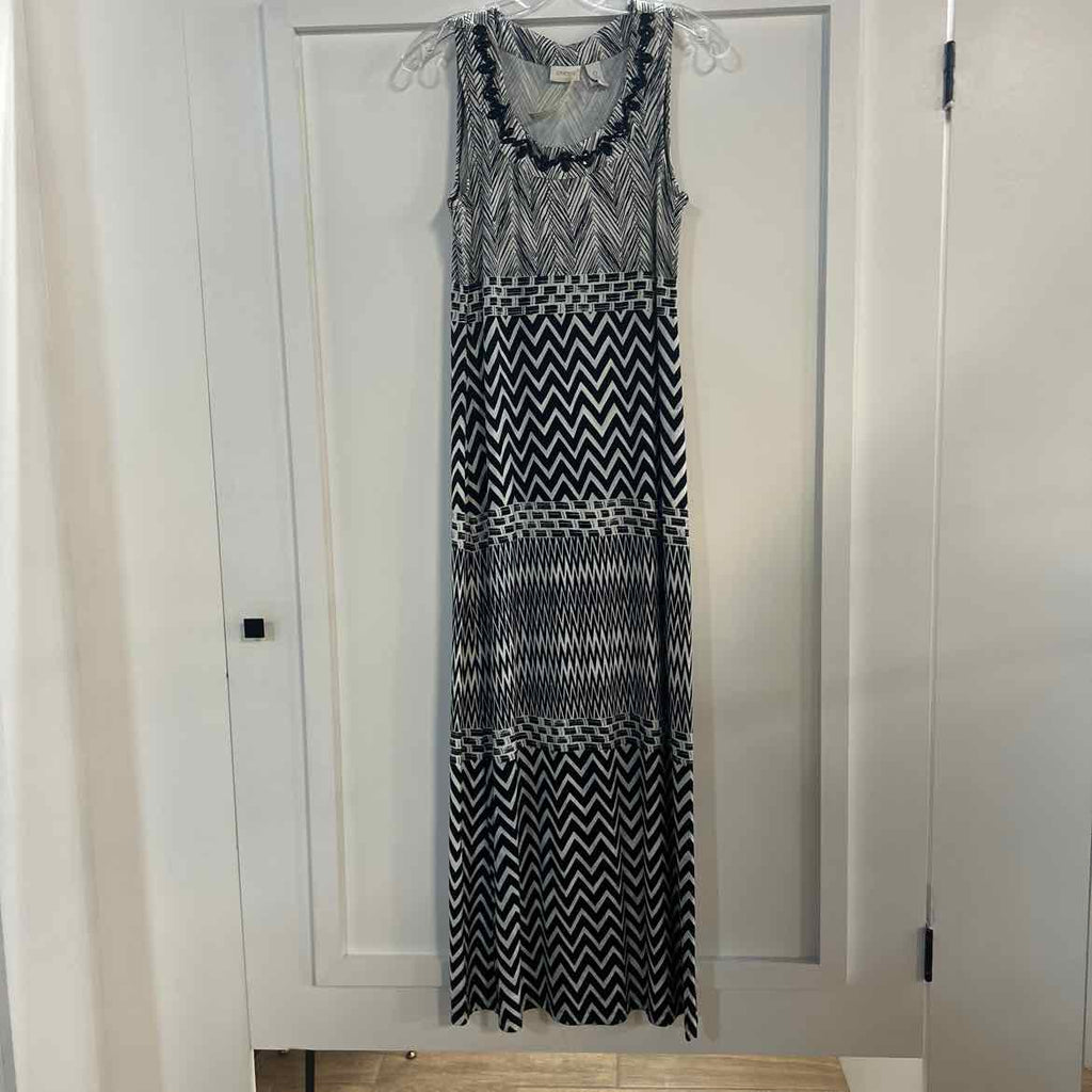 Chico's Size 0 Black White Preloved Dress
