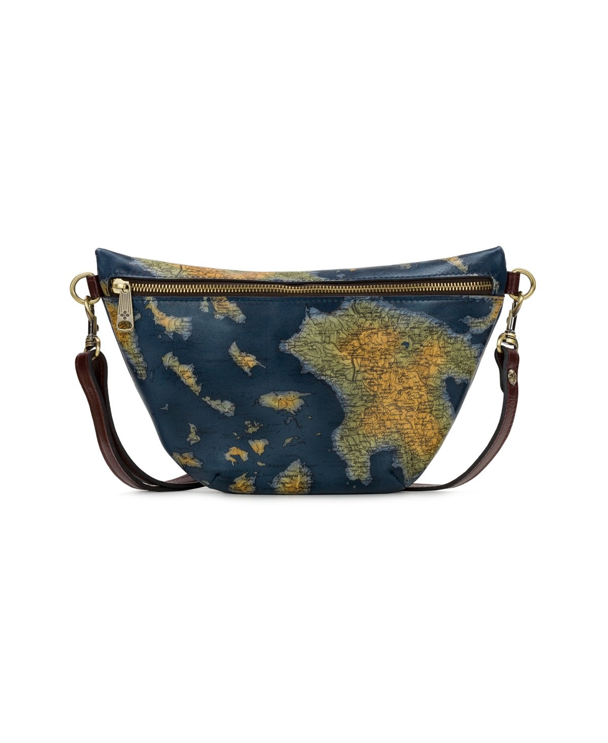 Patricia Nash Tinchi Medium Belt Bag - Greek Map