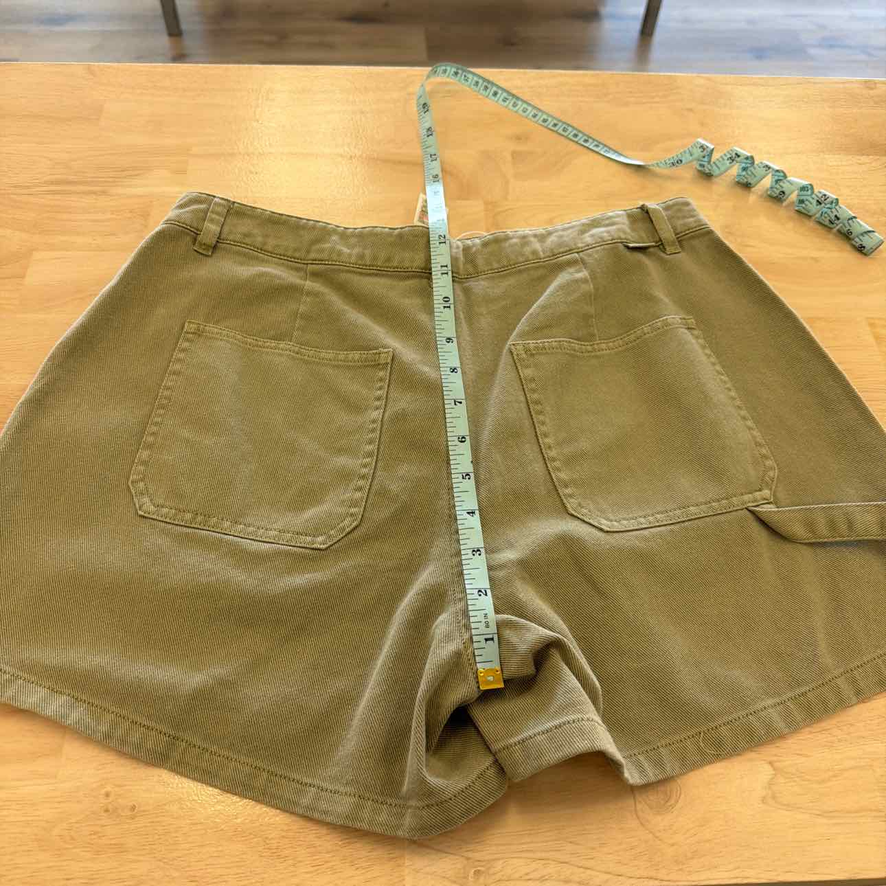 billabong Women Size 29 Green New Shorts  Leia Denim Carpenter Shorts - Army