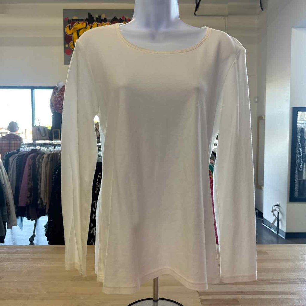 Karen Scott Size M White Longsleeve