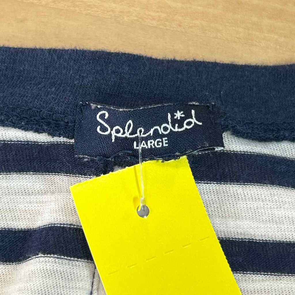 Splendid Size L White Blue Preloved Longsleeve