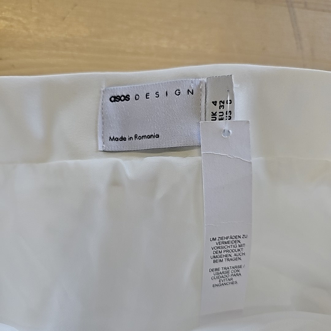Asos Size 0 White New Skirt