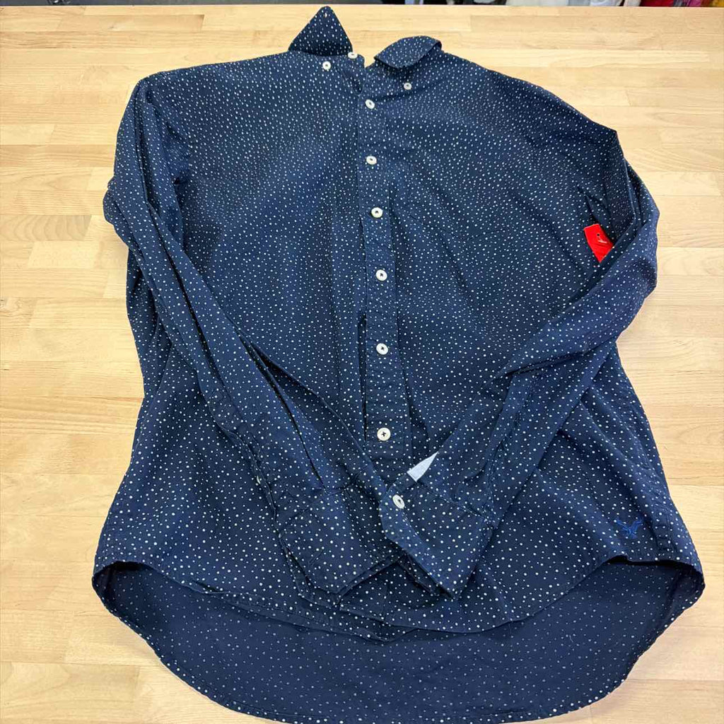 American Eagle Size M Blue Preloved MENS Button Down Shirt