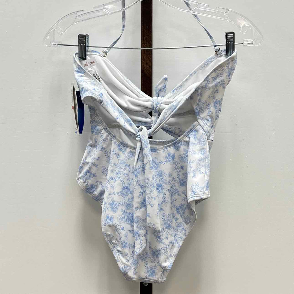 Salt + Cove Juniors' Bow Cutout One-Piece Swimsuit