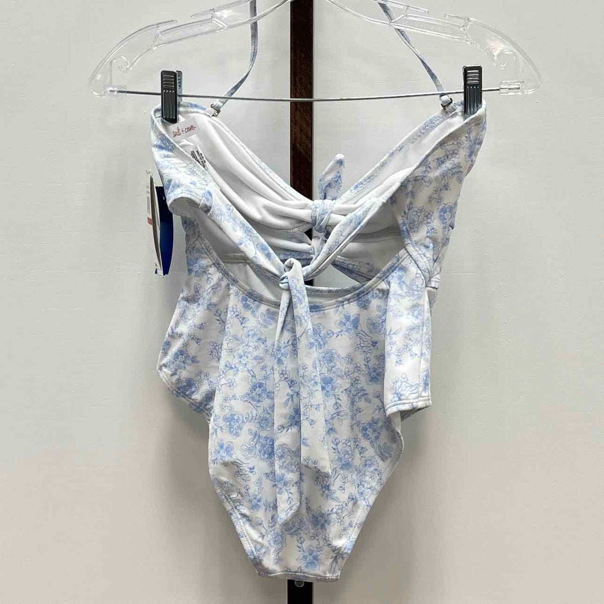 Salt + Cove Juniors' Bow Cutout One-Piece Swimsuit