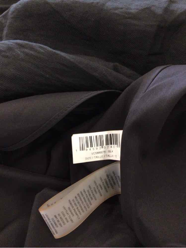 Vince Camuto Size10 Crepe Sleeveless Fit & Flare Dress - Black