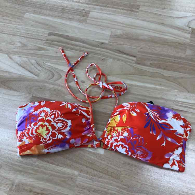 Ralph Lauren Size 16 Shirred U-Neck Bikini Top