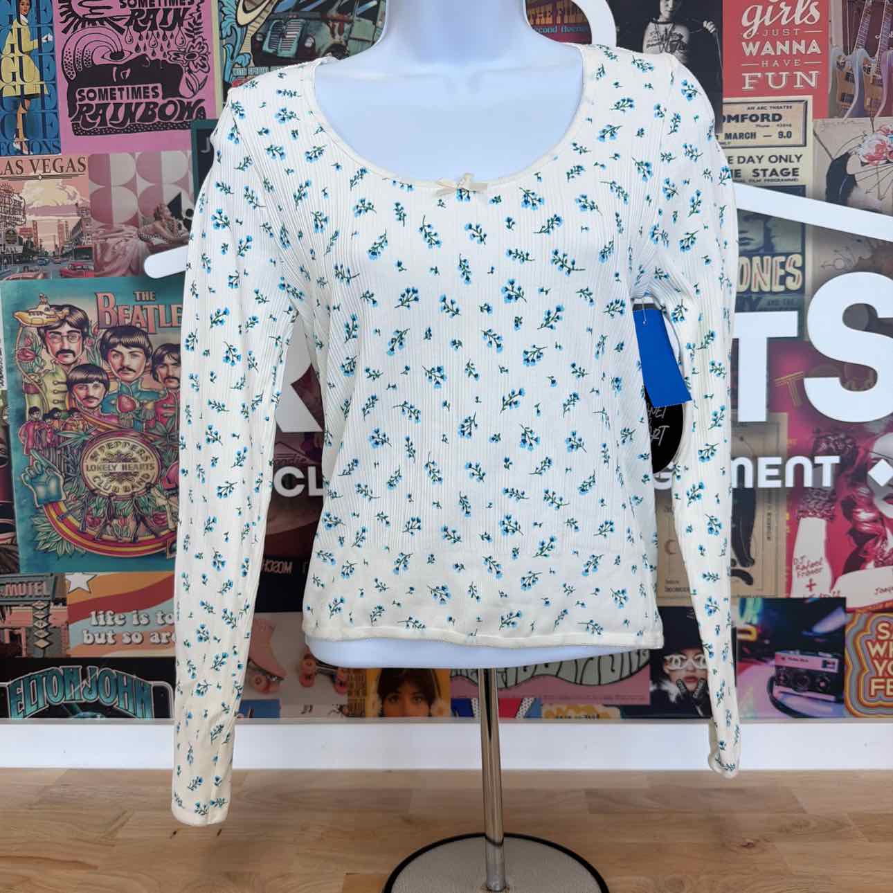 Planet Heart Size L Ditsy Seamless Long Sleeve