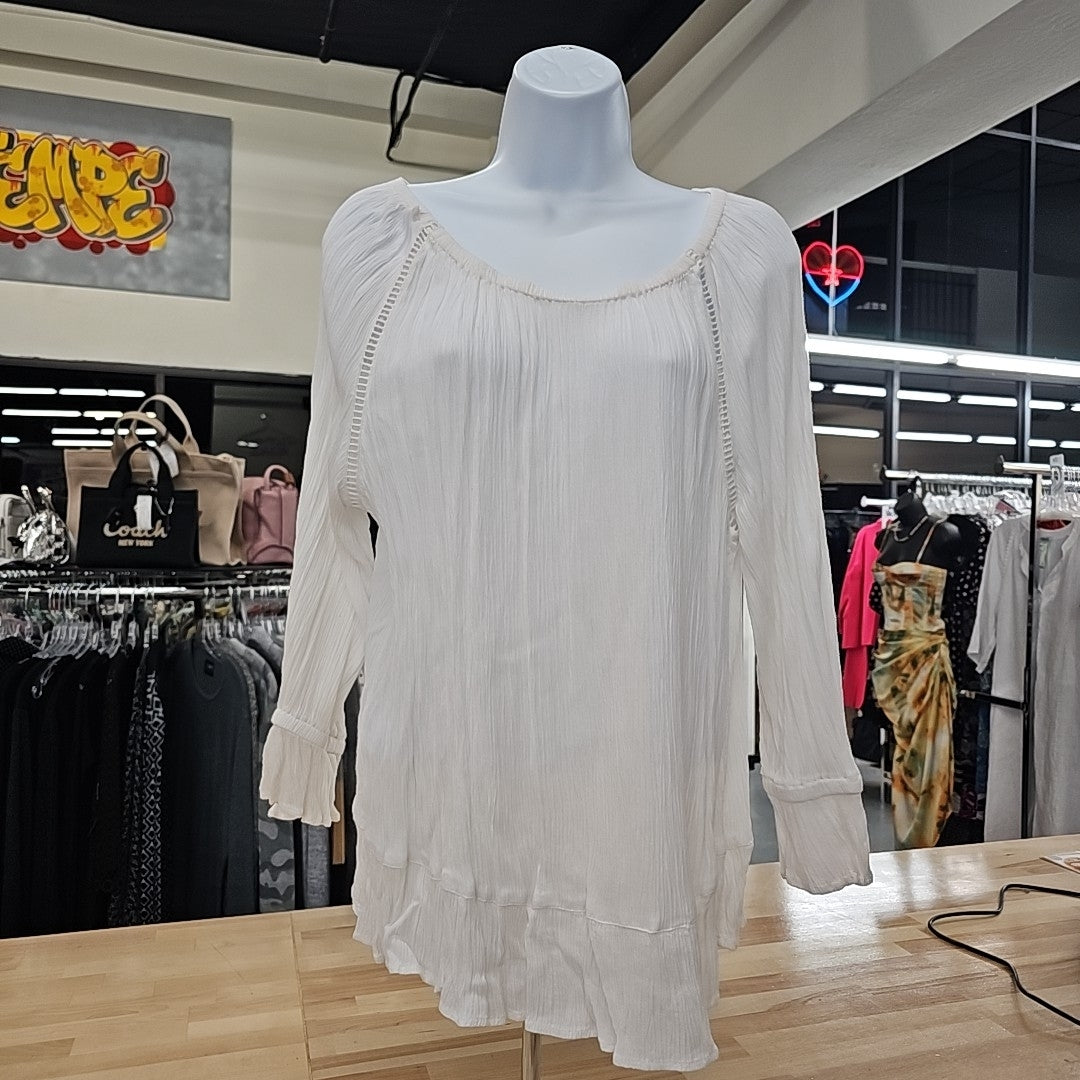 International Concepts Size XL Heather Gray Blouse