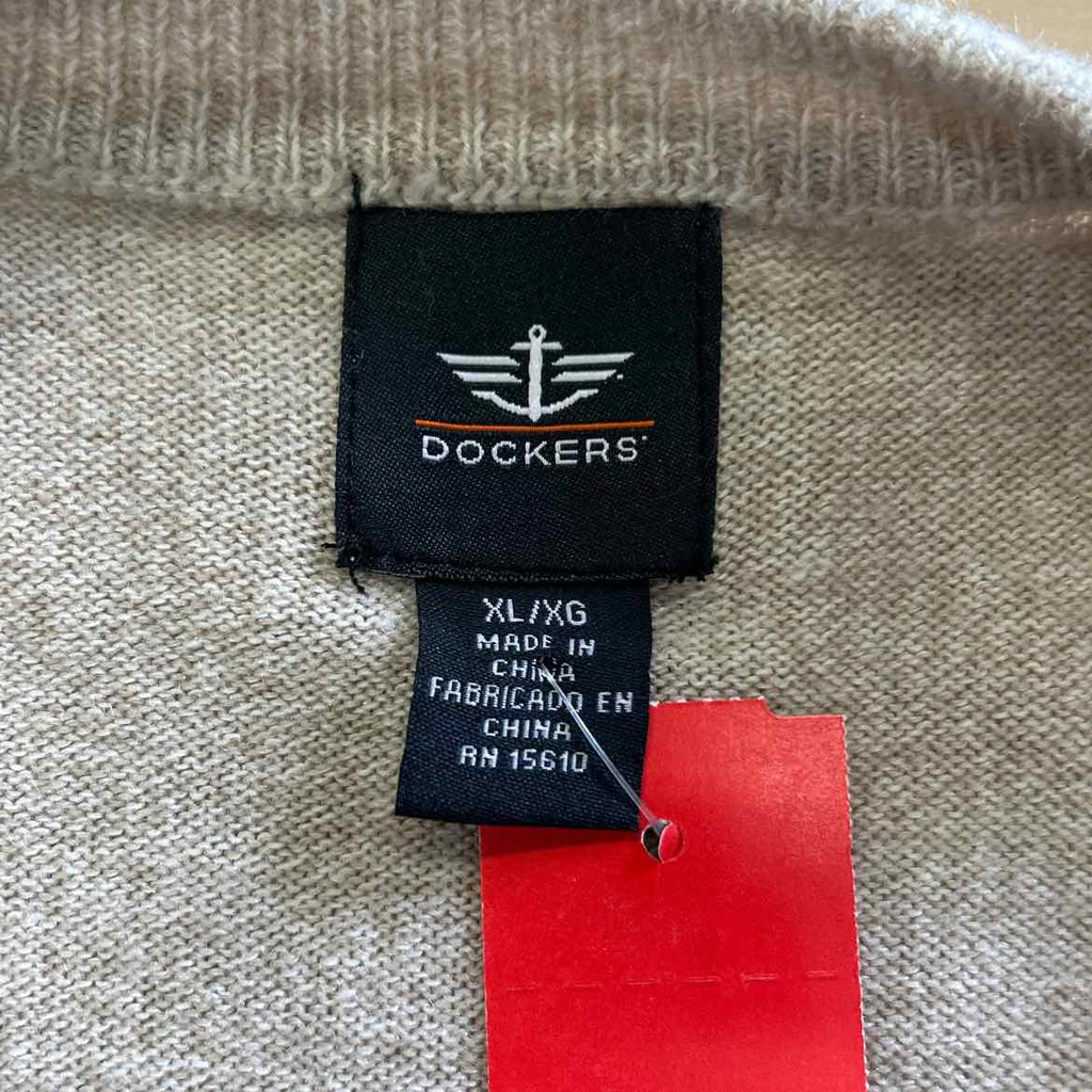 dockers Size XL Tan Preloved MENS Sweater