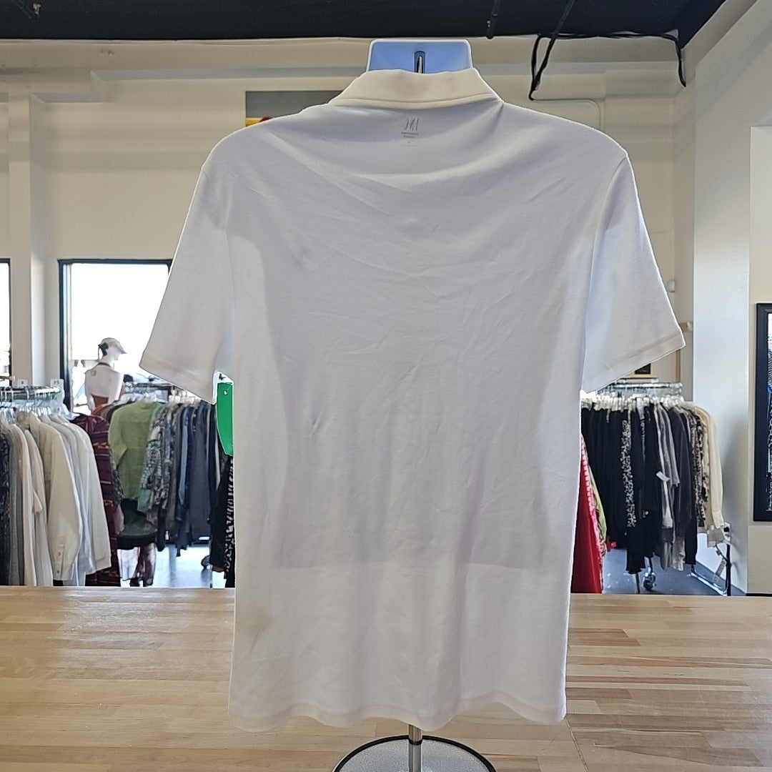 INC Size S White New MENS Short Sleeve Shirt