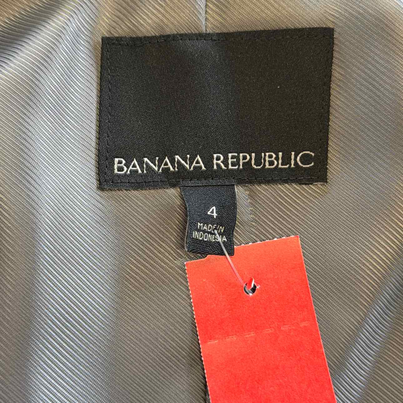 Banana Republic Size 4 Gray Preloved Vest