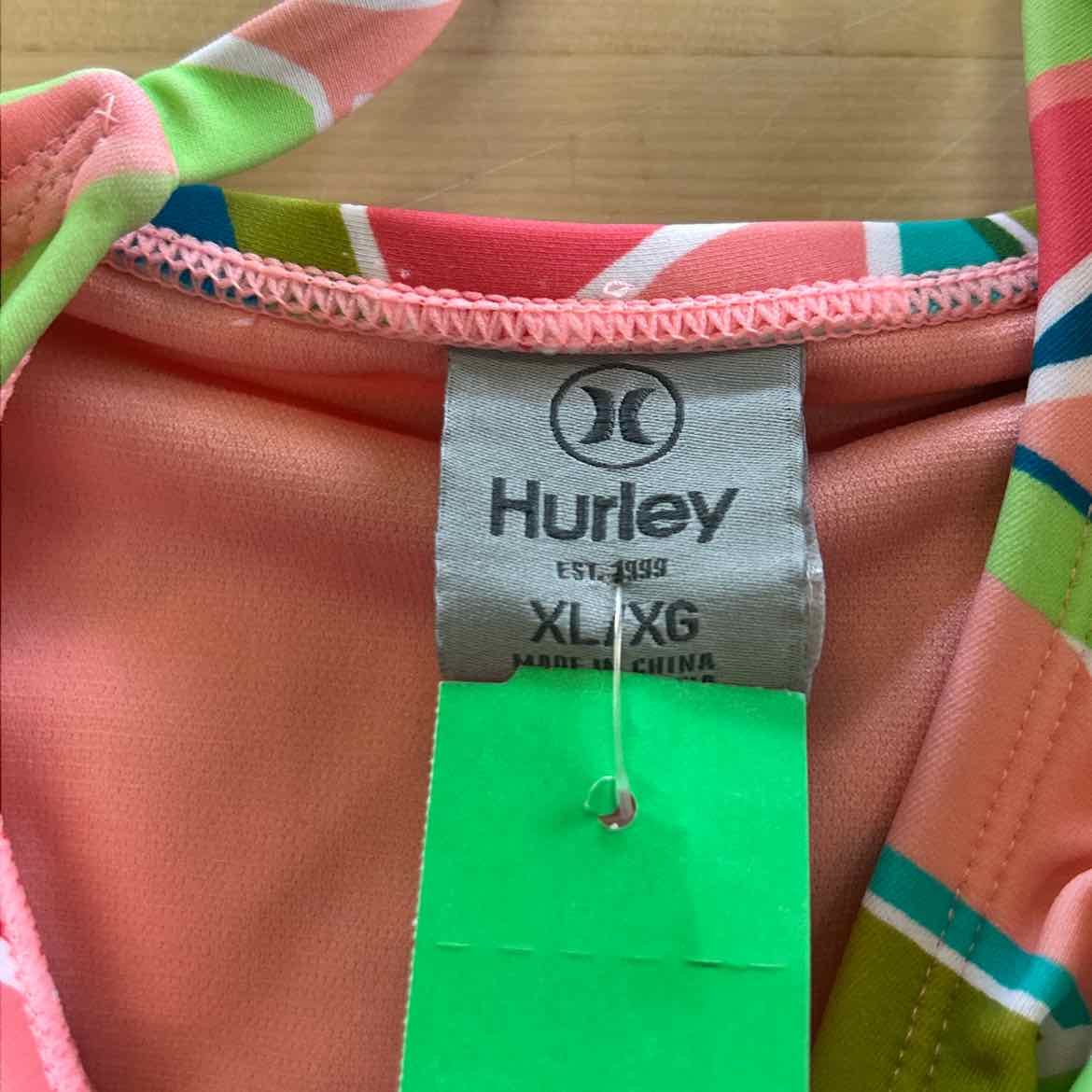 Hurley Size XL Pink Preloved Swimsuit