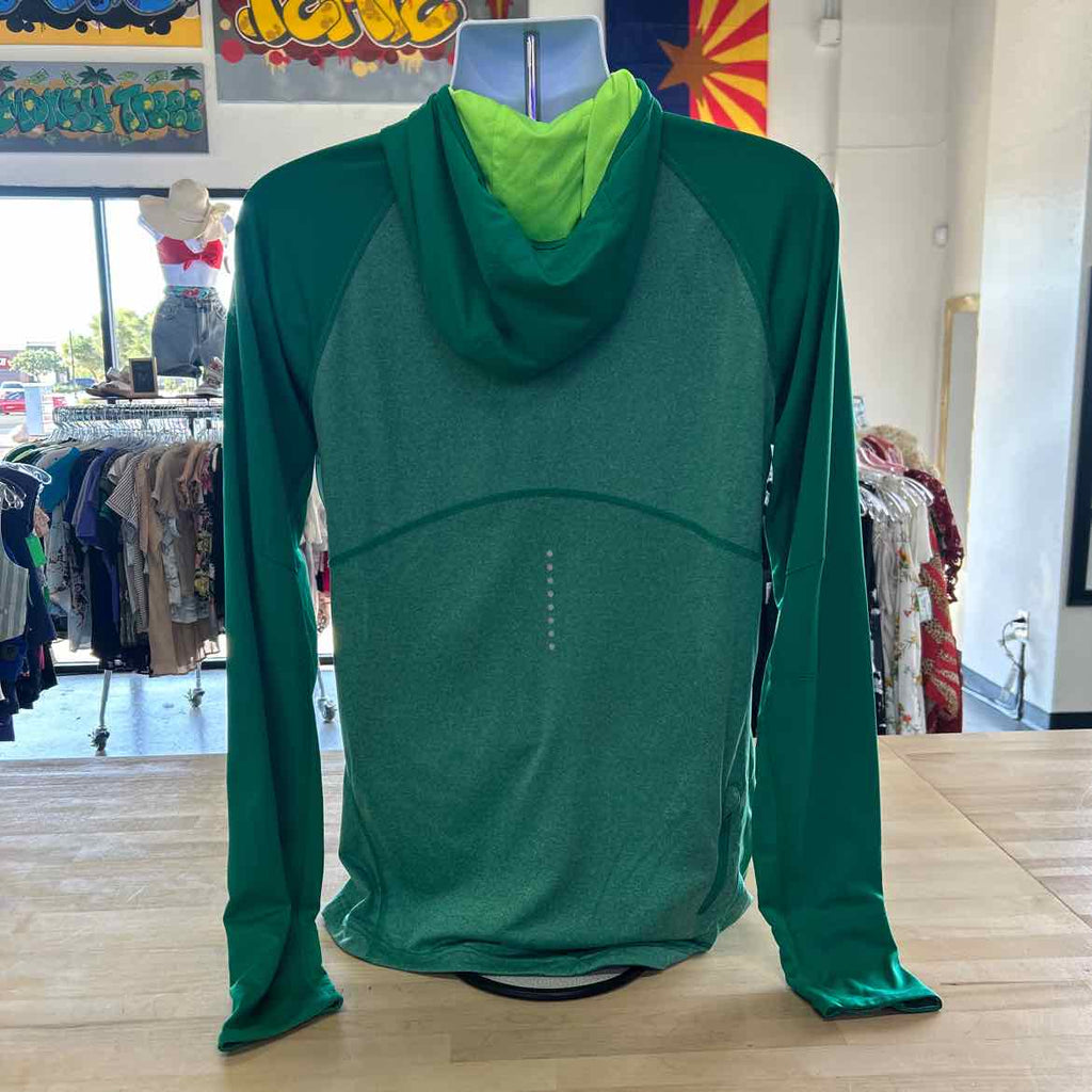 Asics Size S Green Preloved MENS Long Sleeve Shirt