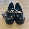 Guess Size 7 black/gold Preloved Loafers